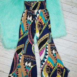 NWOT Karlie Palazzo Funky Print Pants